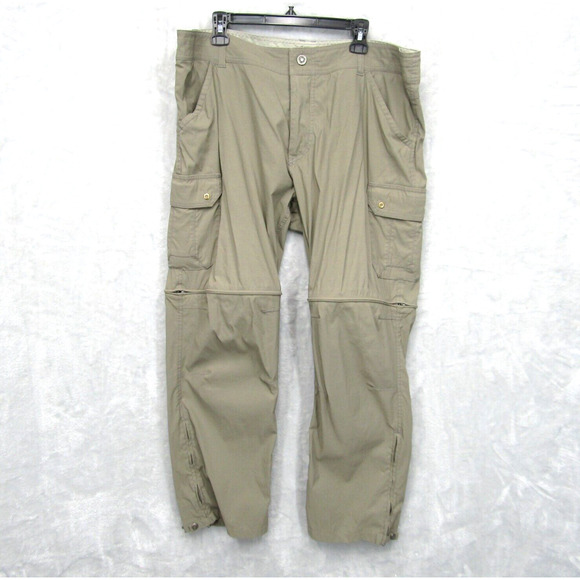 Kuhl Pants Mens 40X30 Liberator Convertible Zip Off Shorts Stealth Utility Beige - Picture 1 of 13